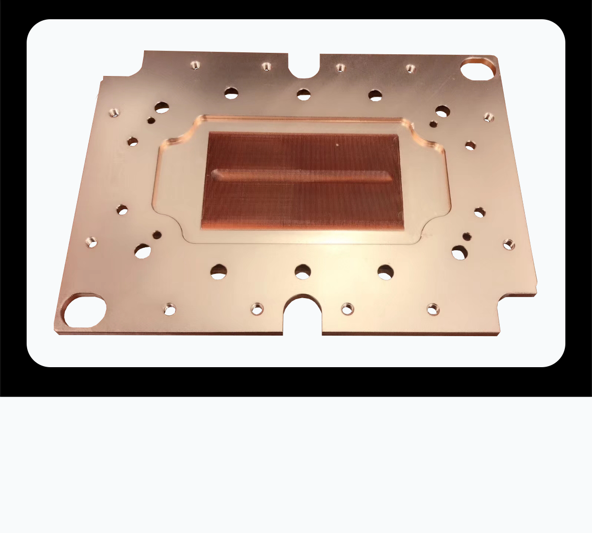 Circulating liquid cooling skived fin heat sink